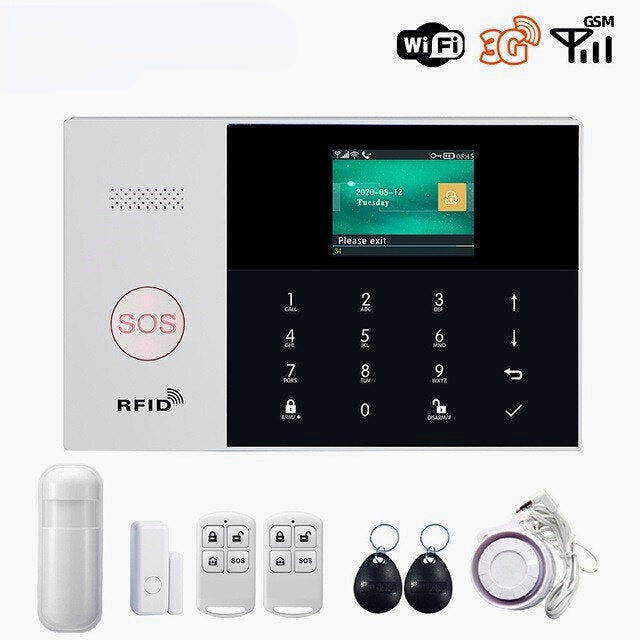 WIFI Alarm System Card APP Remote Control Wireless Home Security Smart Home Alarm Kits