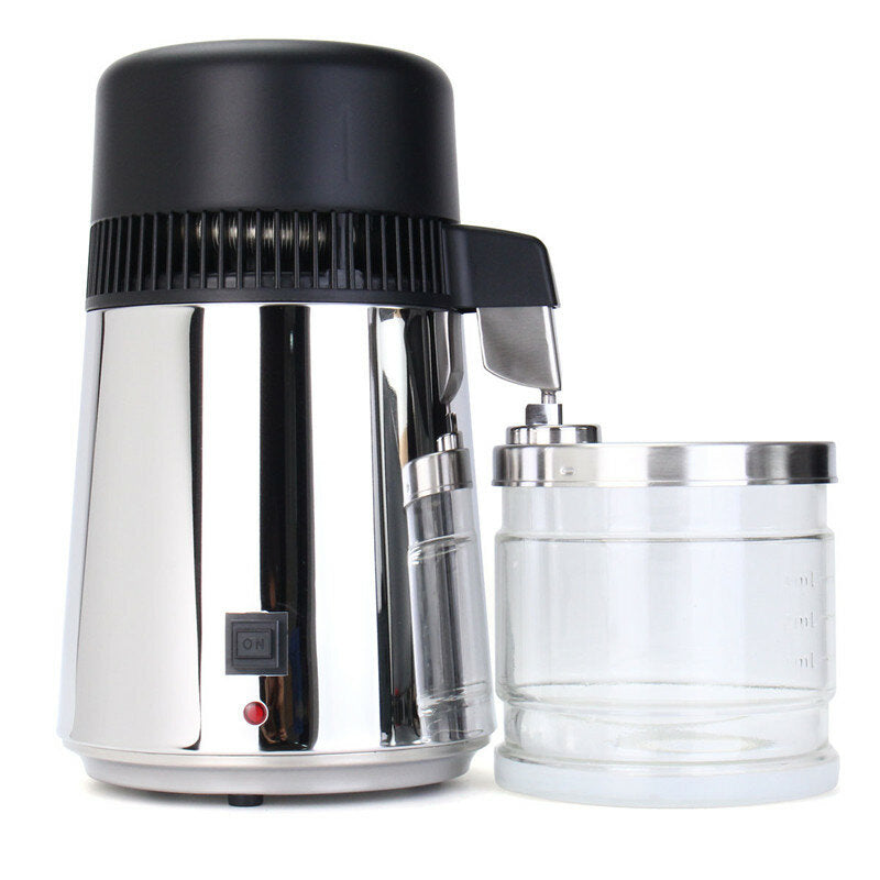 304 Stainless Steel Water Distiller 4L Pure Water Purifier Filter EU Standard Kitchen Appliance