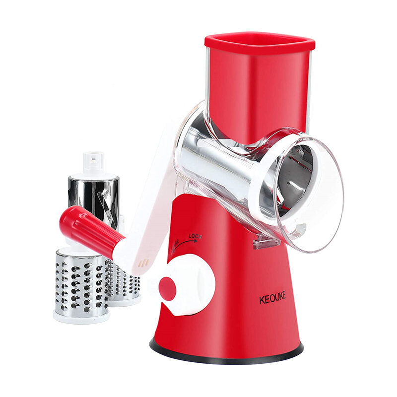 Rotary Grater Manual Nut Chopper Grinder Salad Shredder Vegetable Slicer Cheese Grater