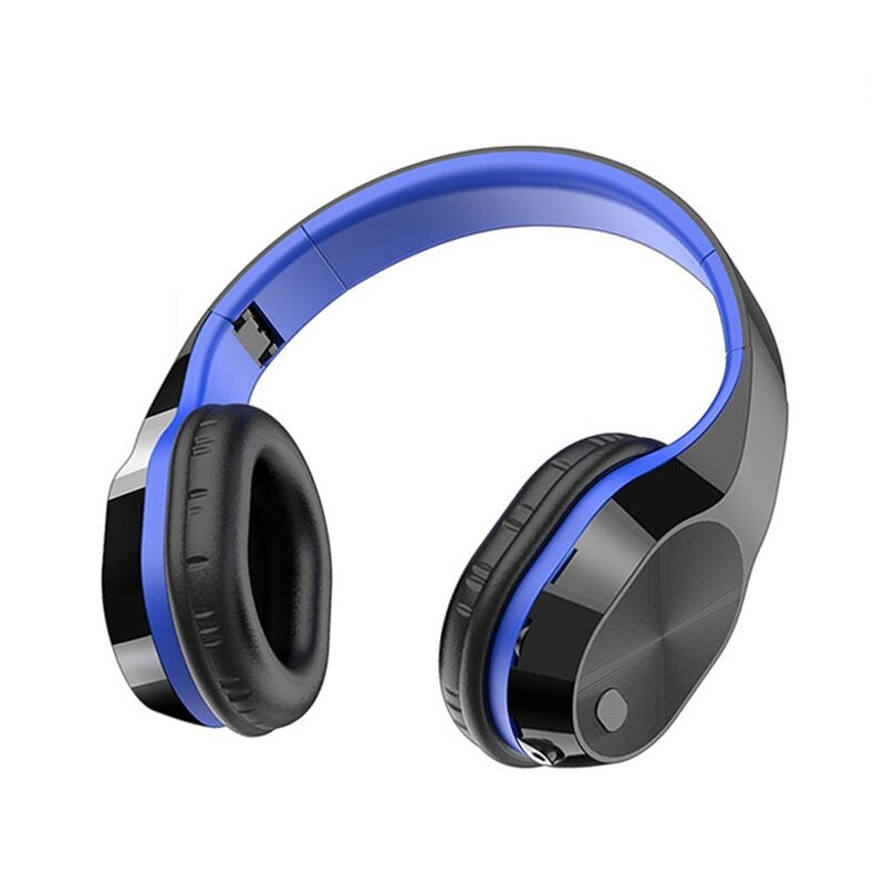 Bluetooth Gaming Headphone Wireless 5.0 Earphone Soft Foldable Hi-Fi Stereo Headset TF Card Aux-in with Noise Cancelling Mic