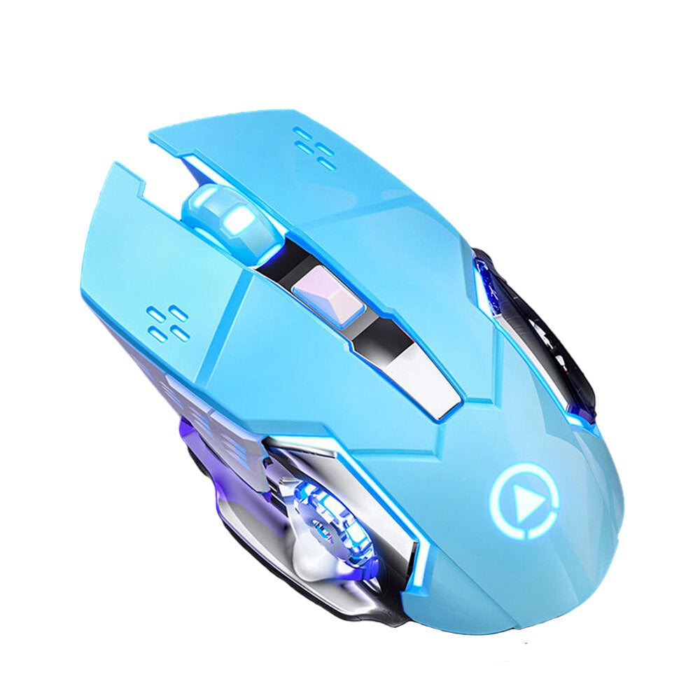 Gaming Mouse 6 Buttons Adjustable 1200-3600DPI Colorful Breathing Light Sound/Silent USB Wired Mouse