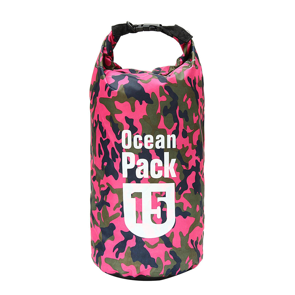 15L Waterproof Bag Camping Rafting Storage Dry Bag Swimming Bag Lightweight Diving Floating Bag