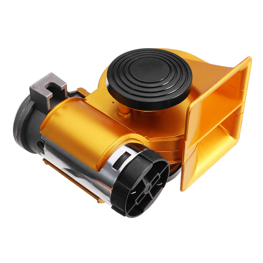 12V 139dB Electric Air Horn Dual Tone Trumpet Loud Pump with Compressor for Car Truck Motorcycle