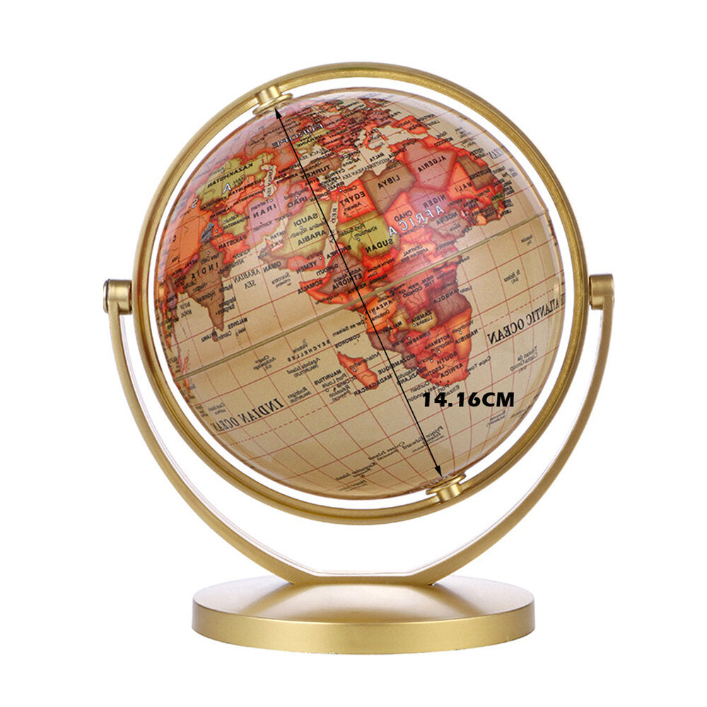 World Globe Map 360Rotating World Globe Earth Map Geography Education Toy Home Decoration Office Ornament Kids Gift