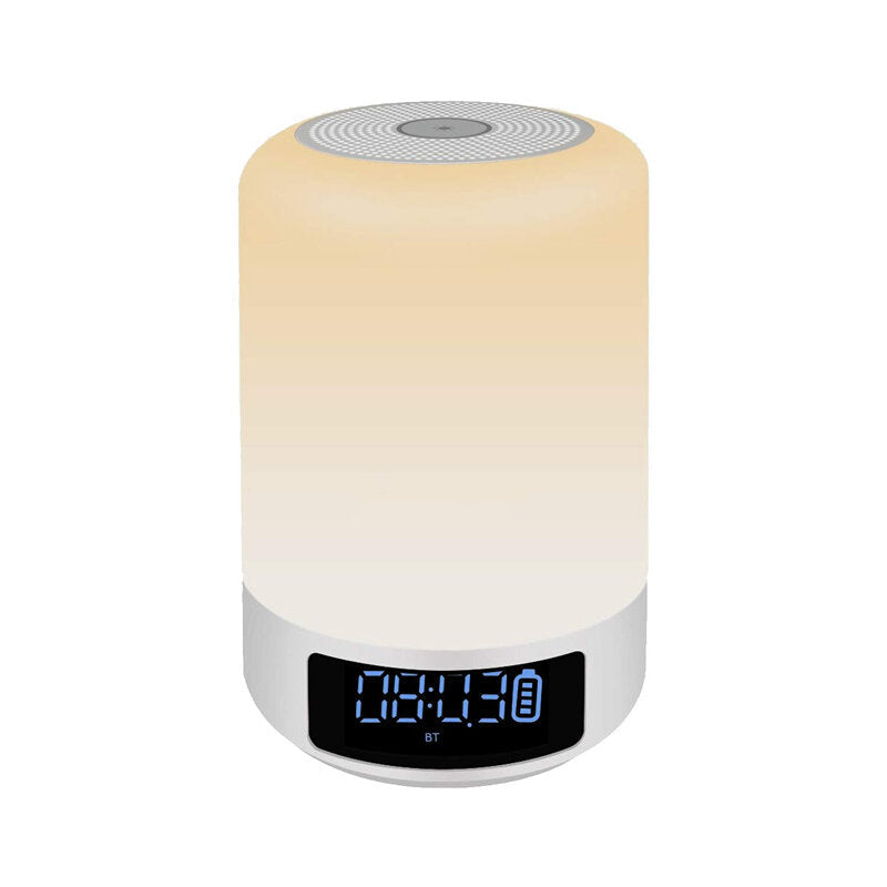 Smart Mini Light Lamp Screen Display Clock Alarm Clock Colorful Light Wireless Bluetooth Speaker