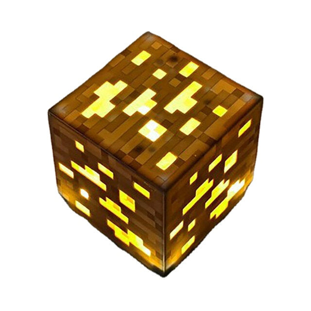 Rechargeable Ore Night Light Creative Minecraft Torch Game Lamp Children's Model Toy Home Bedroom Decoration LED Lamp