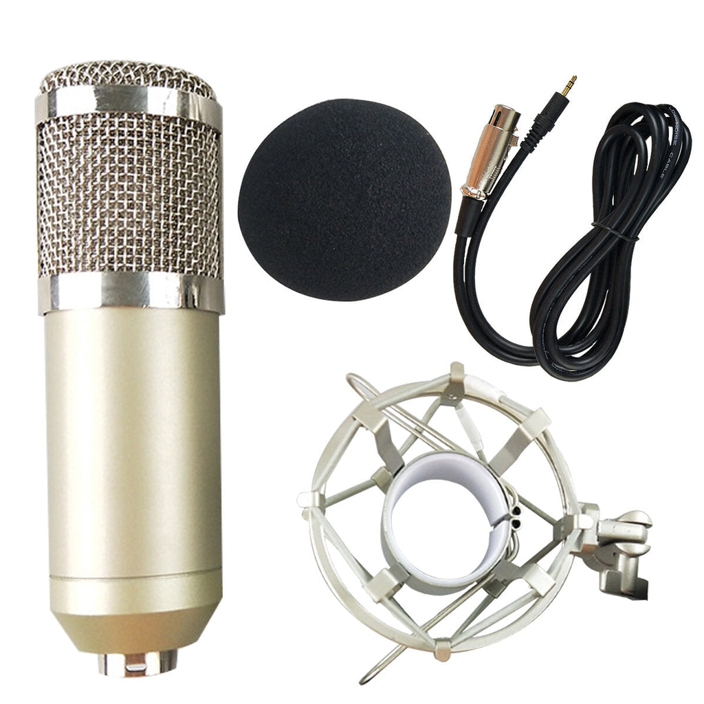 Condenser Microphone Kit Live Set Metal Shockproof Professional Recording Studio