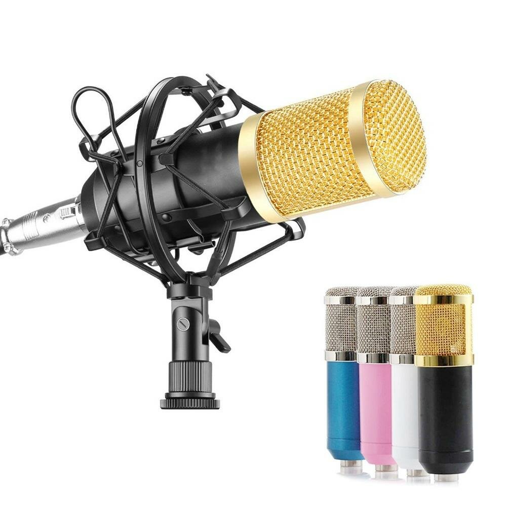 Professional Condenser Microphone Studio Broadcasting Singing Audio Recording Mic