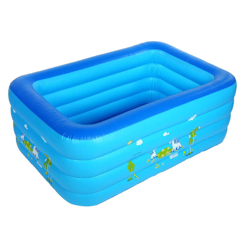 110/150/200/210cm Inflatable Swimming Pool Adults Kids Summer Outdoor Garden Backyard Indoor Bathing Tub Pool