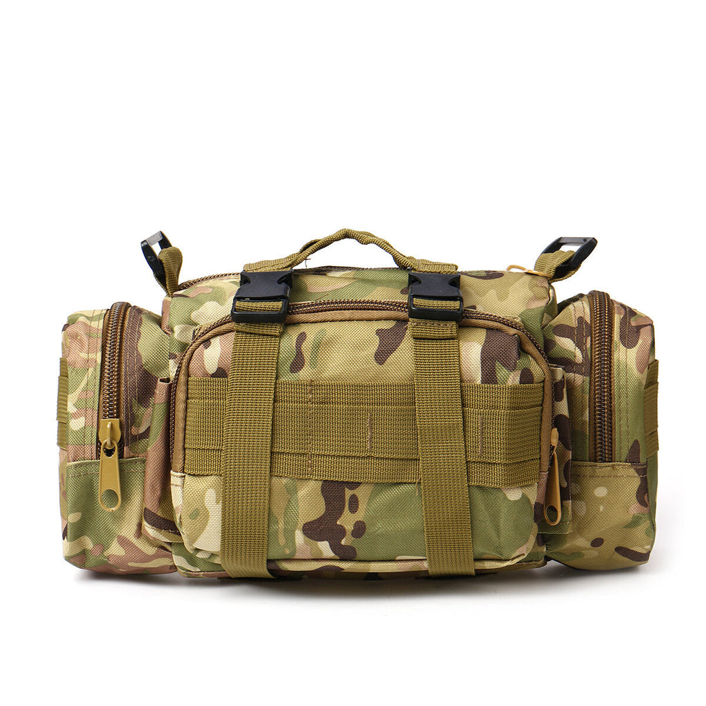 600D Oxford Cloth Waist Bag Waterproof Tactical Pouch Shoulder Bag Handbag Outdoor Camping Hunting