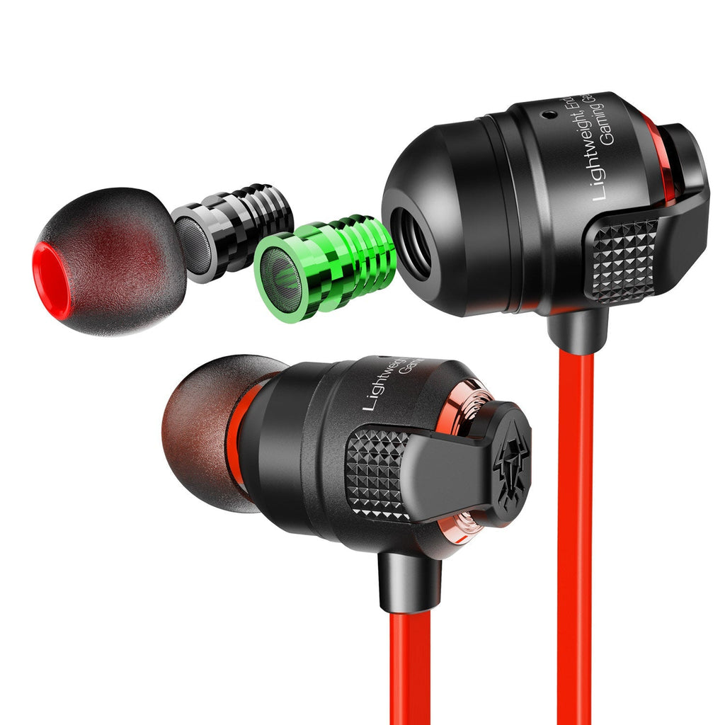 Airburst Super Bass Dual Variable Sound Cell HD Voice Earphone Gaming Headset Earbuds Metal Filters