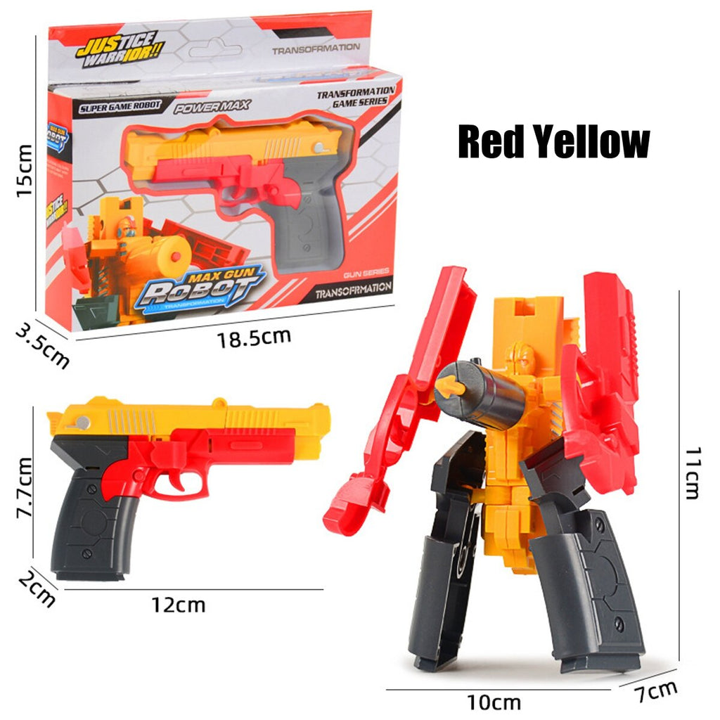 Children's Deformation Pistol Robot Toy Puzzle DIY Assembly Toy Christmas Gift