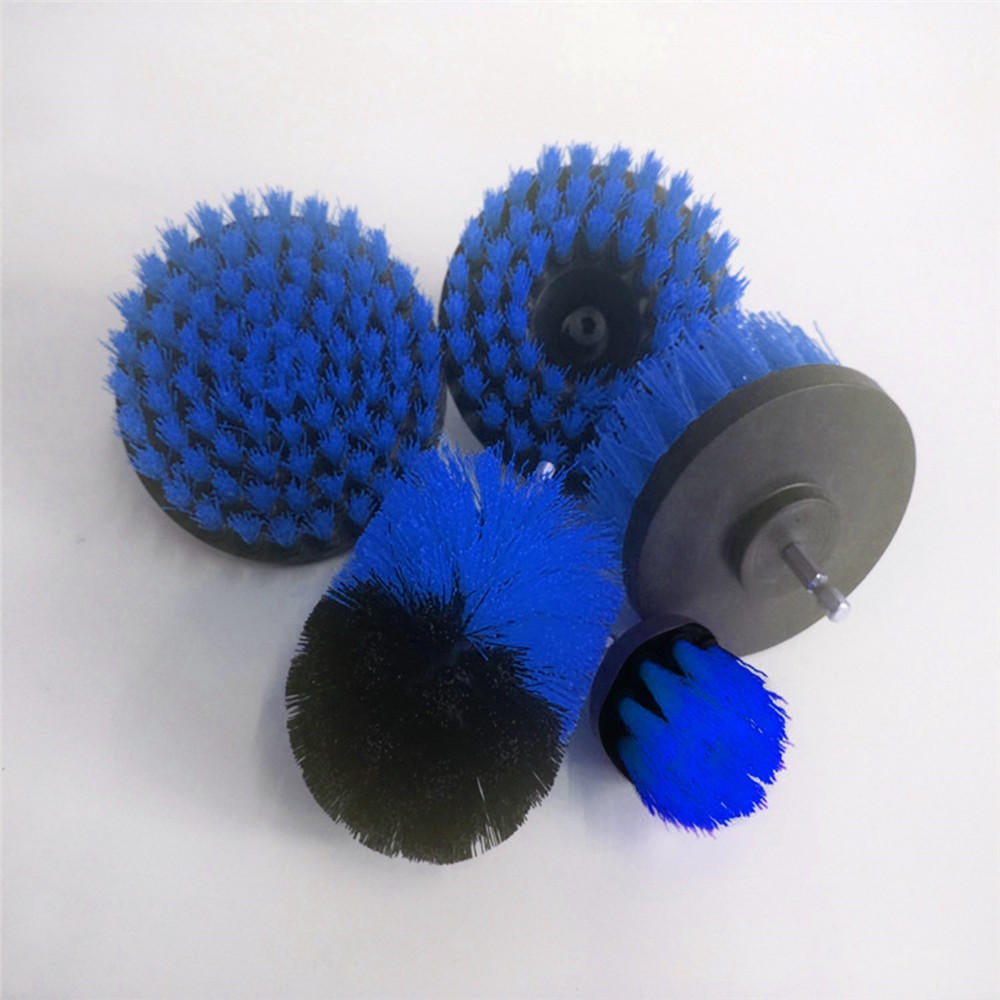 5pcs 2/3.5/4/5 Inch Drill Brushes Scrubber Cleaning Brush Yellow/Blue/Red