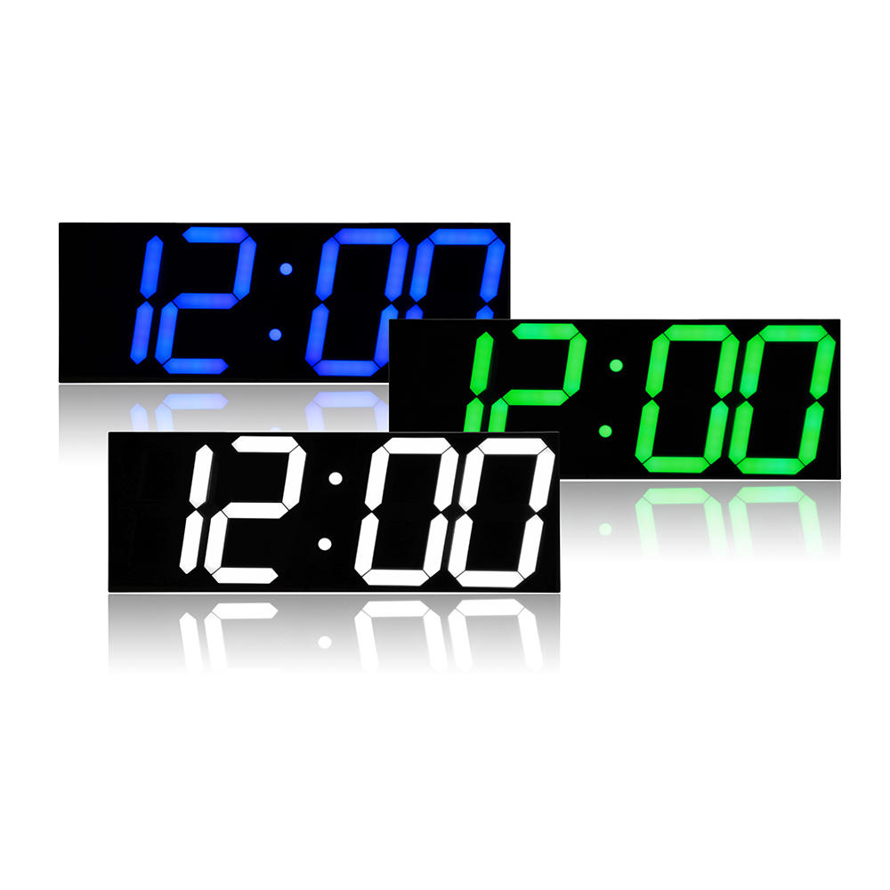 Remote Control LED Digital Wall Clock For School Home Decor Train Station