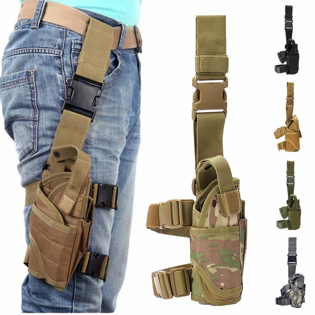 Nylon Leg Bag Motorcycle Cycling Belt Storage Bag Tactical Military Waist Pack