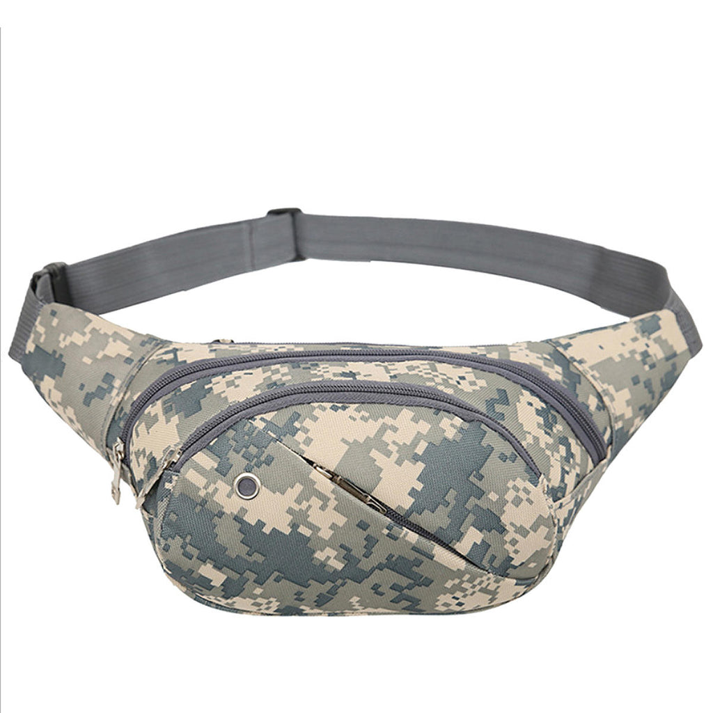 Mens Tactical Waist Bag Military Canvas Waist Bag Travel Hiking Storage Bag Camping Belt Bag