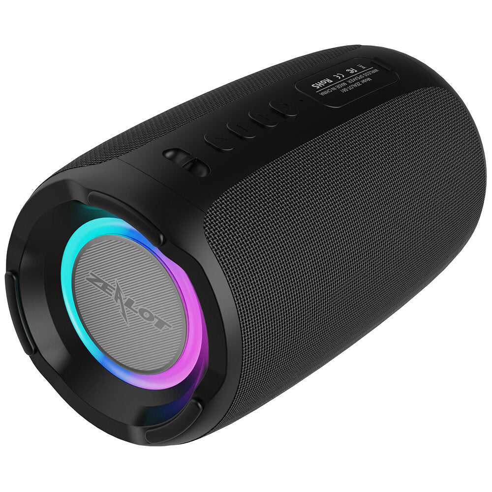 Bluetooth Speaker Portable Speaker Double Bass Diaphragm RGB Light TWS TF Card AUX Wireless Subwoofer Outdoor Speaker