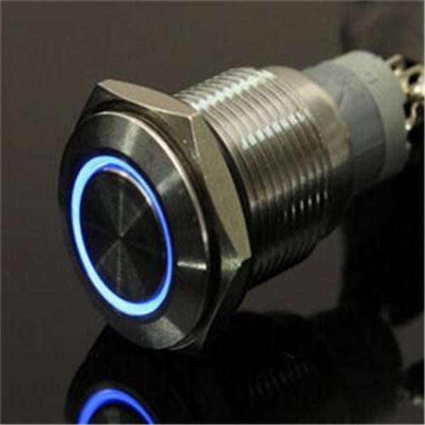 DC 24V Push Button Self-reset Momentary Switch LED Light