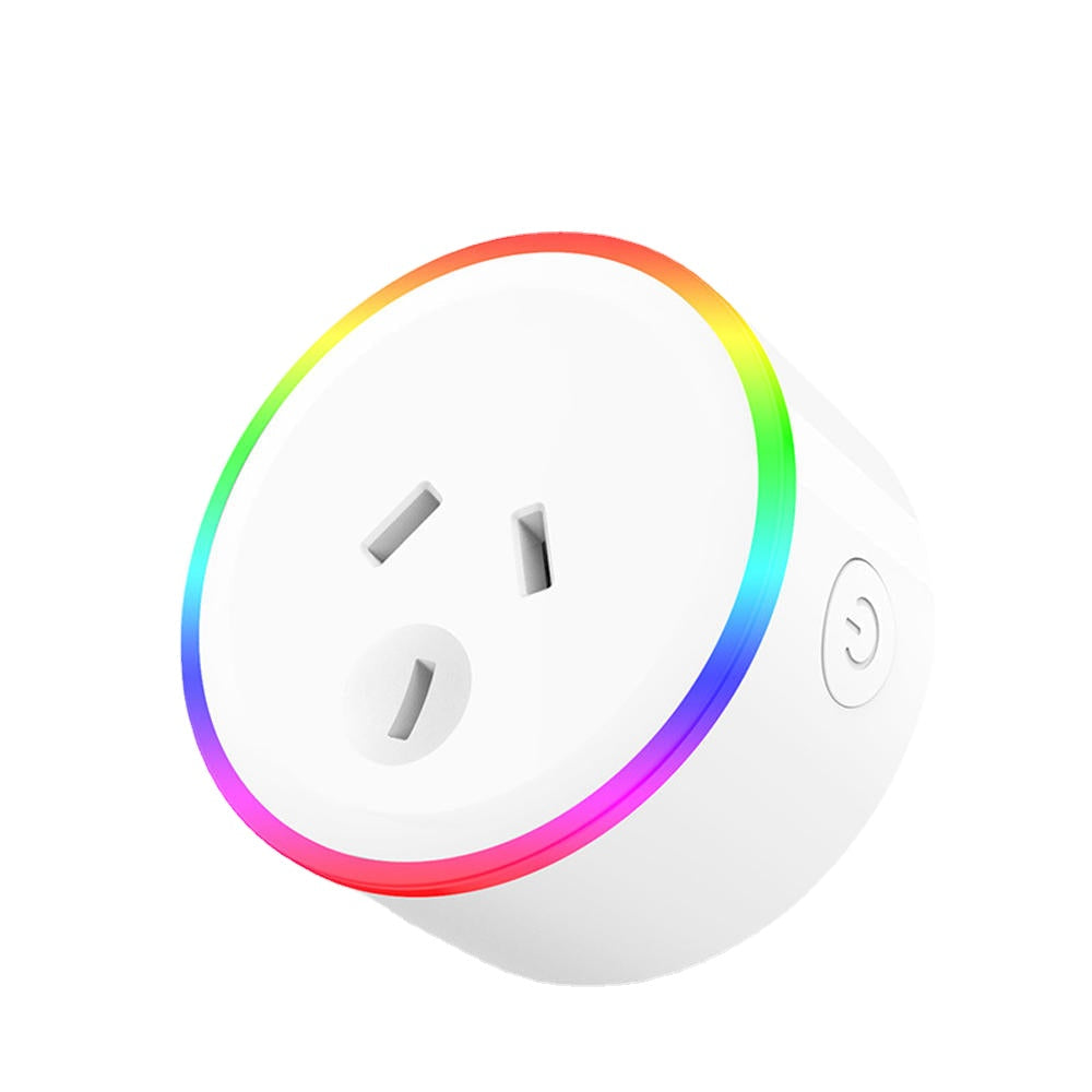 Plug Smart RGB LED Light Smart Wifi Socket Voice Control Works With Alexa Google Home XS-A18 AC100-240V 10A AU