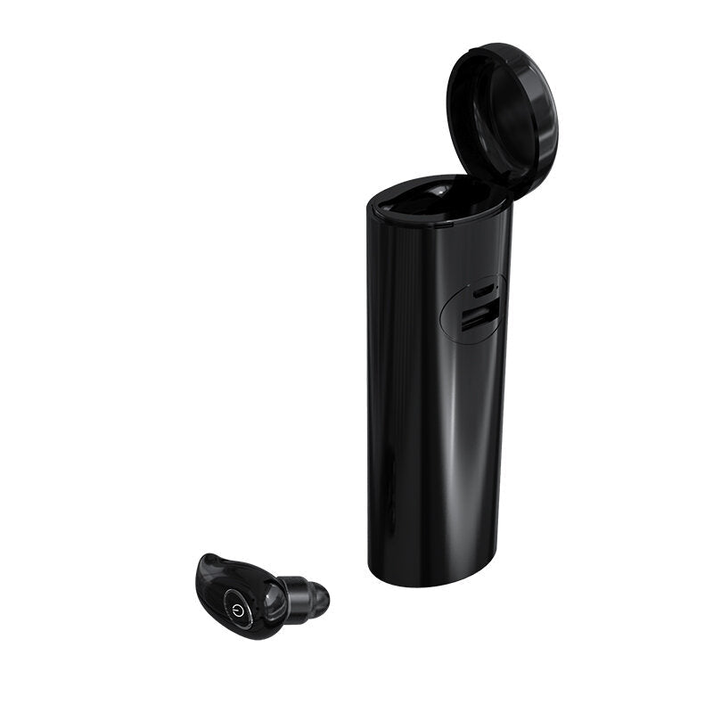 Wireless Bluetooth 5.0 Earphone Portable Single Earbuds Heavy Bass HD Calls Headphone with 2200mAh Power Bank