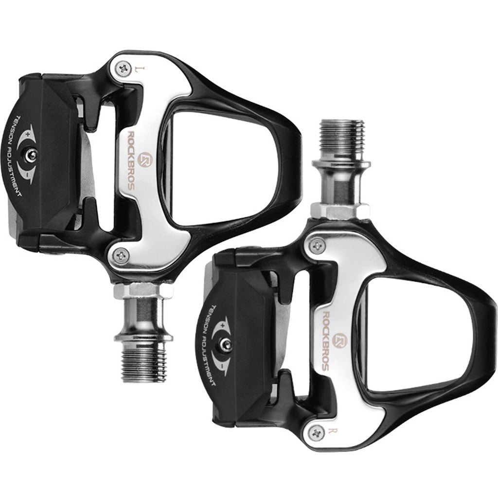 1 Pair Road Bike Pedals Self-locking Seal Bearings Ultralight MTB Mountain Bicycle Flat Platform Outdoor Cycling