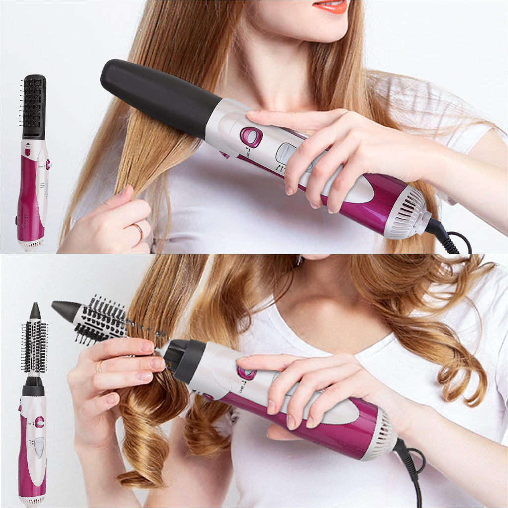 6 in 1 Multi Functional Hair Curler Roller Hairdressing Straightener Electric Dryer Curling Iron