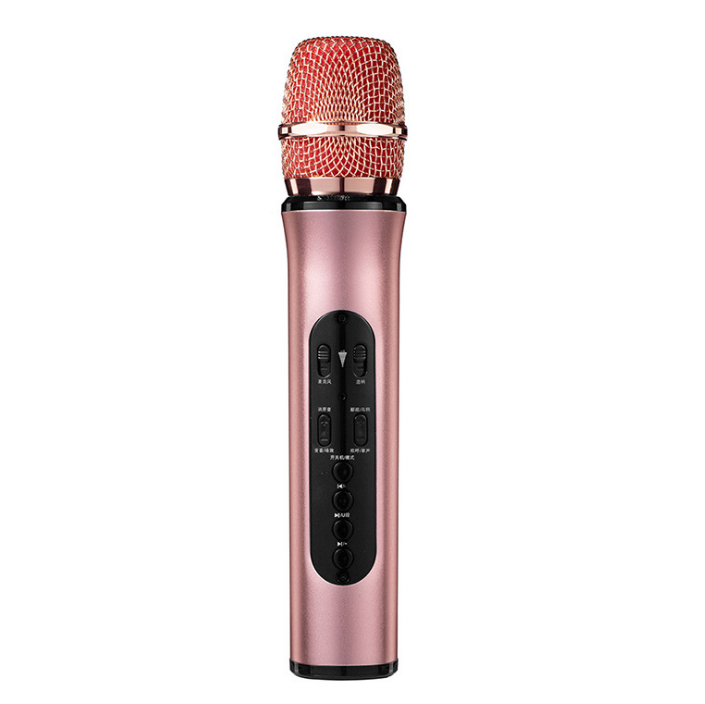 Wireless Bluetooth Microphone Karaoke Mobile Broadcast Studio Audio Integrated Mic