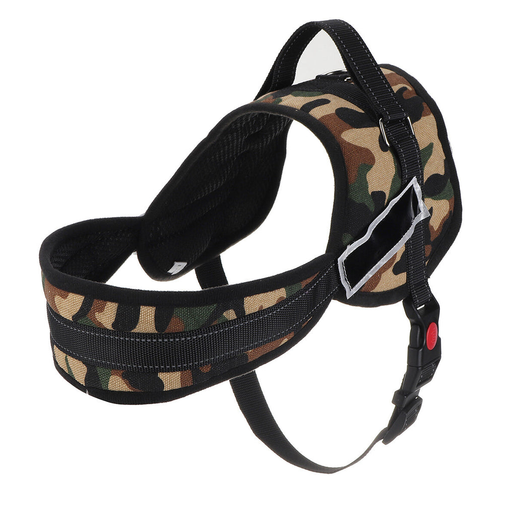 Dog Harness No Pull Reflective Breathable With Name Outdoor Walking