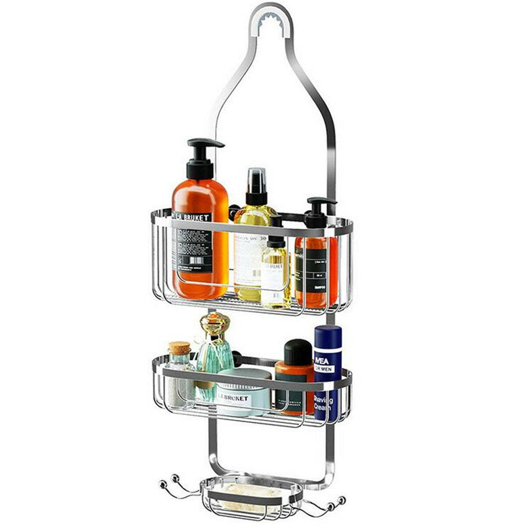 Shower Caddy Bathroom Hanging Head 3 Tiers Shelf Storage Organiser