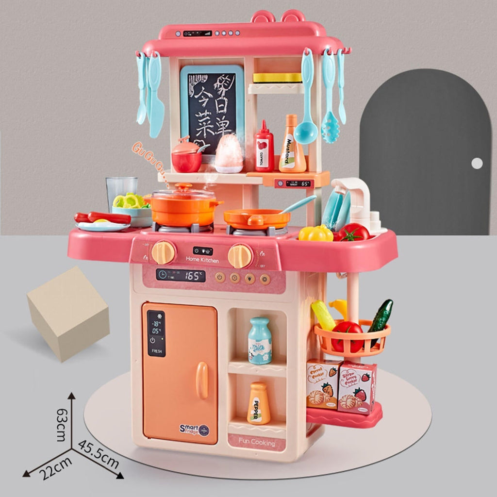 42PCS Kitchen Playset Pretend Play Toys Cooking Set With Light Sound Effect