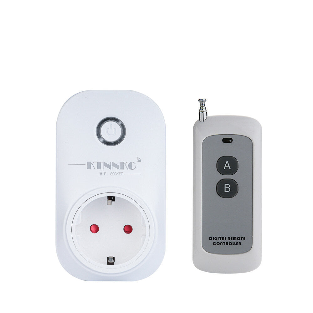 WiFi 433MHz Dual Frequency Smart Socket APP Remote Control Works with Amazon AlexaGoogle Home