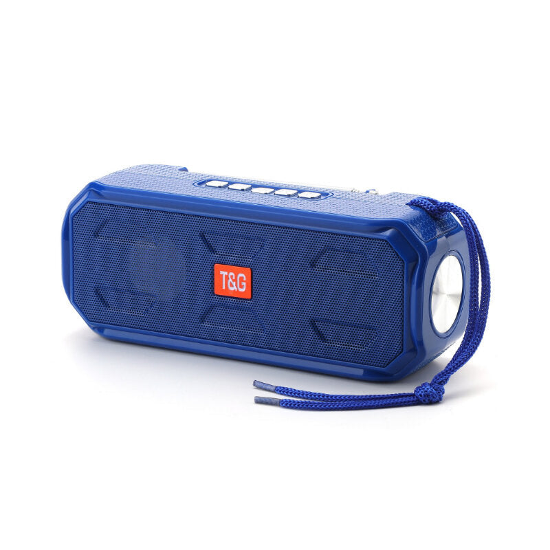 Bluetooth Speaker Stereo Bass Music Box Support TF FM Radio USB AUX With Flashlight Portable Outdoor Speaker