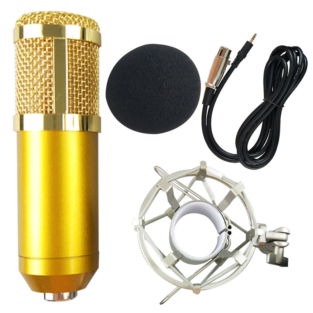 Condenser Microphone Kit Live Set Metal Shockproof Professional Recording Studio