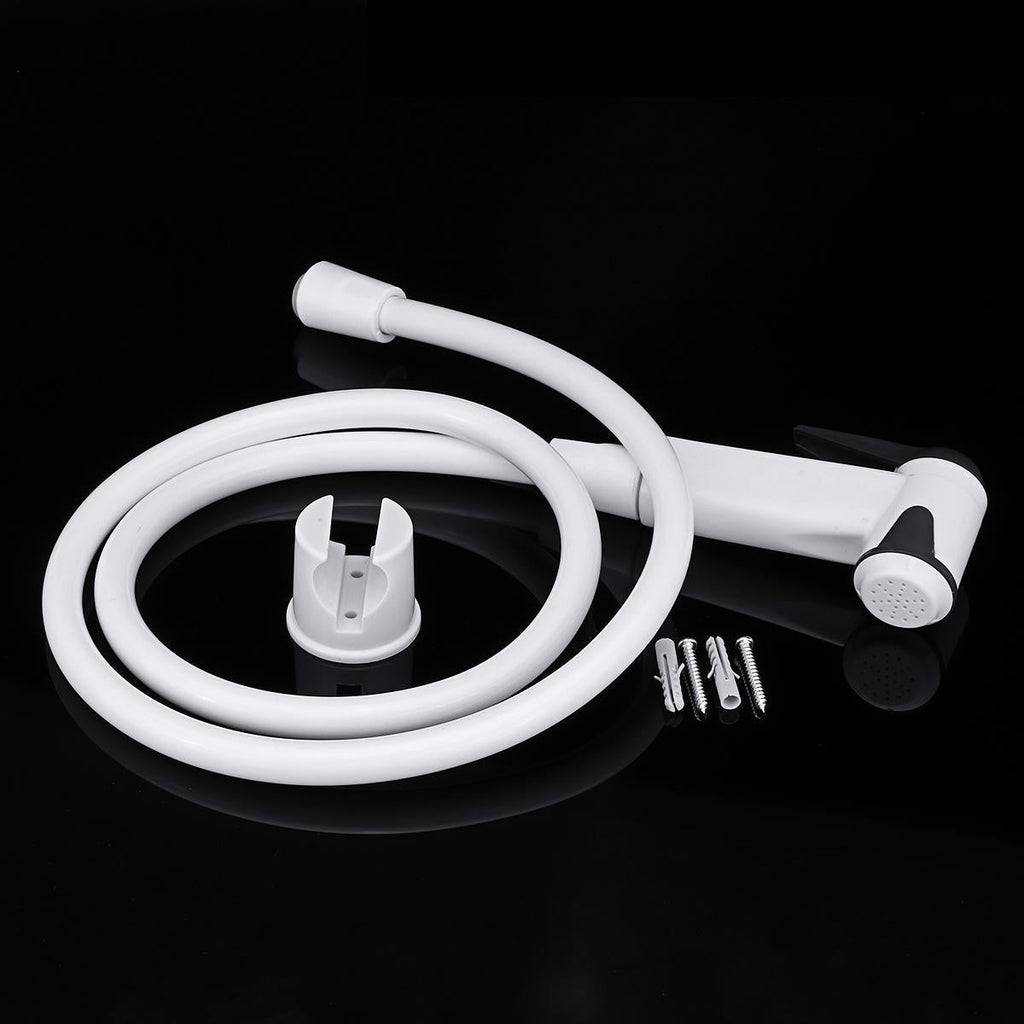 Bathroom Portable Bidet Sprayer Kits Handheld Toilet Shower Head for Personal Hygiene w/ 1.2m Hose Installation Base