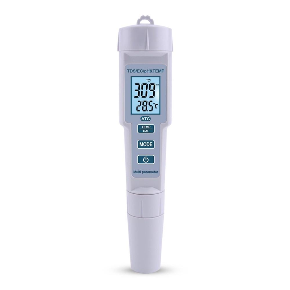 4 in 1 PH/EC/TDS/Temp Meter Water Quality Test High Accuracy Measure Tool for Drinking Water Aquarium