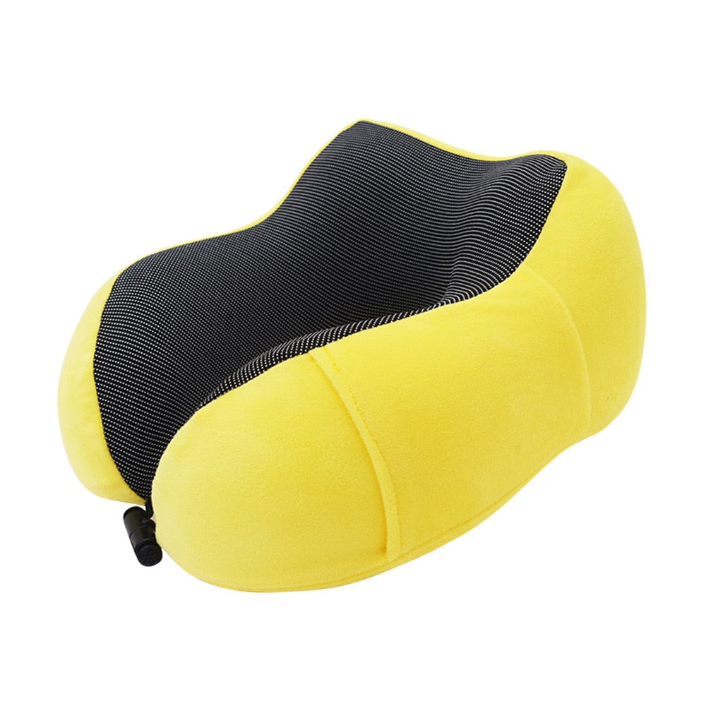 U Shaped Memory Foam Neck Soft Slow Rebound Space Travel Pillow Solid Relieve Pressure Headrest Bedding