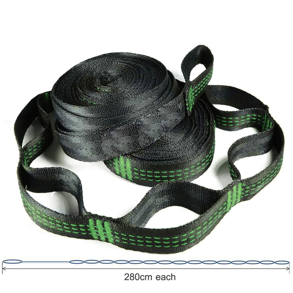 Hammock Straps Belts Extra Strong &amp; Lightweight Ropes and 600 LBS Breaking Strength, No Stretch Polyester