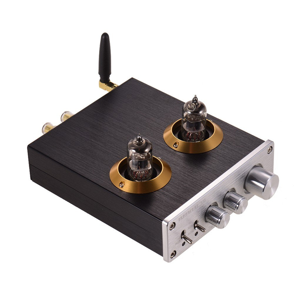 Mini Hi-Fi Digital Audio Power Amplifier Stereo Amp with Dual 6J2 Vacuum Tubes 100W(50W*2)