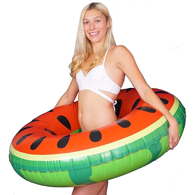 Watermelon Pool Float Inflatable Circle Swimming Ring Kids Adult Floating Summer Beach Toys