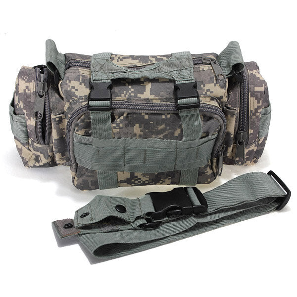 Outdoor Sports Camouflage Backpack Rucksack Camping Hiking Waist Bag Pack