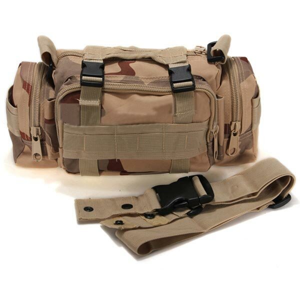 Outdoor Sports Camouflage Backpack Rucksack Camping Hiking Waist Bag Pack