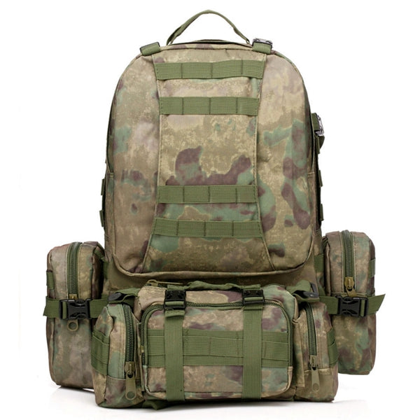 50L 600D Military Nylon Outdoor Sports Rucksack Backpack Camping Hiking Camouflage Shoulder Bag Pack