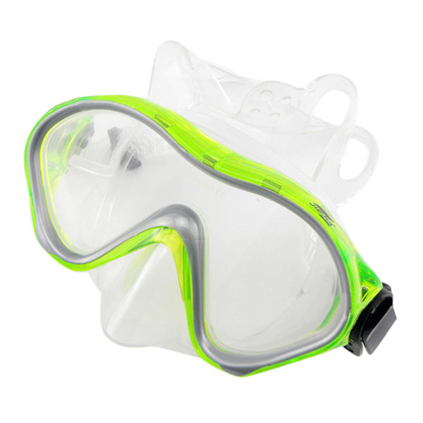 Children's Snorkeling Goggles and Snorkel Combos Goggles Blue and Green