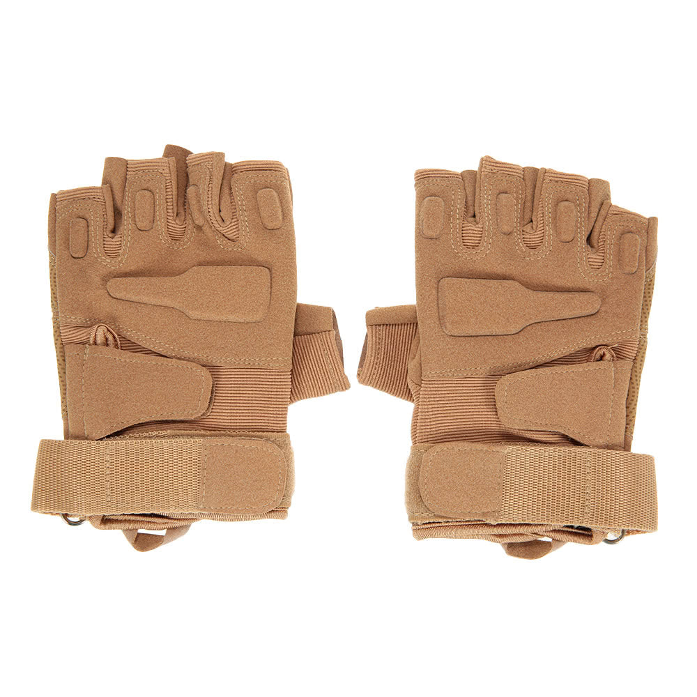 Hard Knuckle Tactical Gloves Half Finger Sport Shooting Hunting Riding Motorcycle