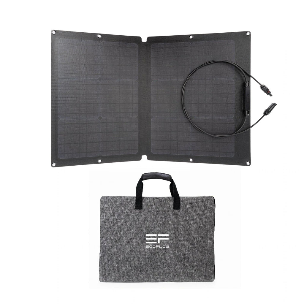 60W Solar Panel 21.6V 3.5A Portable Foldable IP67 Waterproof Solar Panel 21*32.1*1.0 in (53.7*81.5*2.4 cm)