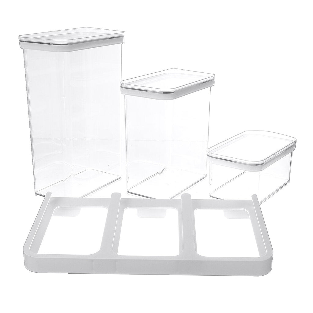 Food Storage Container Wall-mounted Grain Receive One Case With Lid