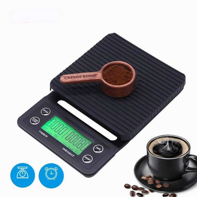 Electronic Coffee Timing Scale Weighing Countdown for Kitchen