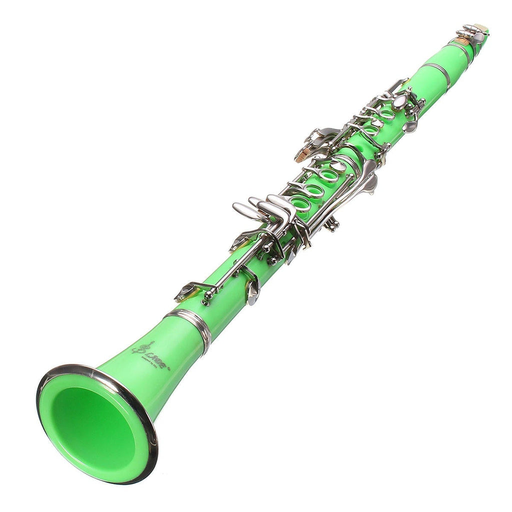 17 keys Drop B Multiple Colour Clarinet with Portable Case/Cleaning Cloth