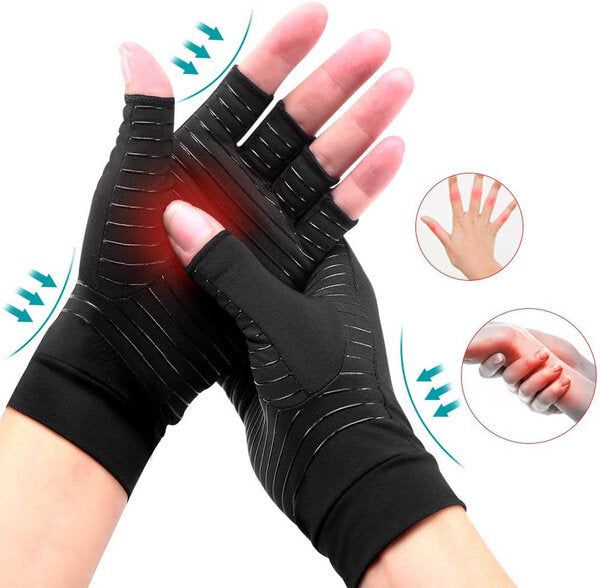 1 Pair Compression Gloves with Copper for Arthritis Rheumatoid,Relief Pain and Swelling,Osteoarthritis Copper Arthritis Gloves