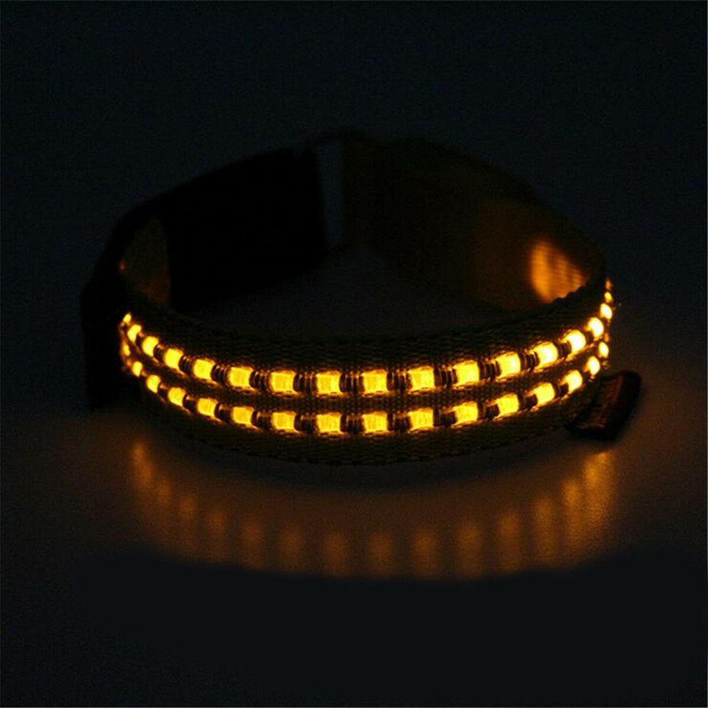 LED Signal Arm Slap Light Luminous Tape Adjustable Safety Night Running Warning Lamp